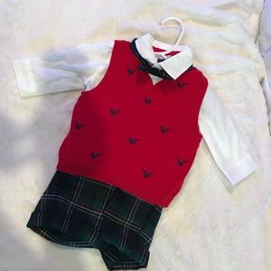 Janie & Jack 3-6 Month Christmas Outfit